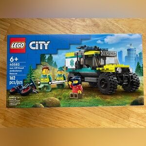 LEGO City Rescue Vehicle Set - Yellow, Green, Black